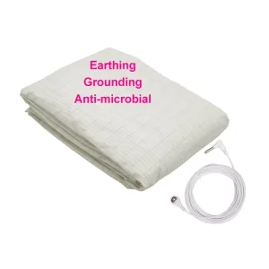 99*191*40 cm Customize Earthing Grounding Conductive Bed Cover Fitted Sheet With Cord and Plug