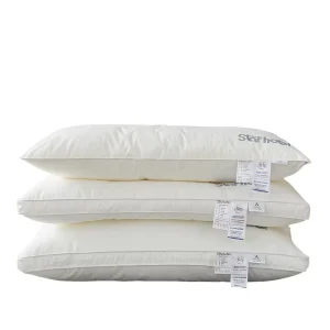 A Class Cotton Hotel Style Pillow Core Deep Sleep Home Bed Pillows with Cervical Protection for Students and Dormitory Stay