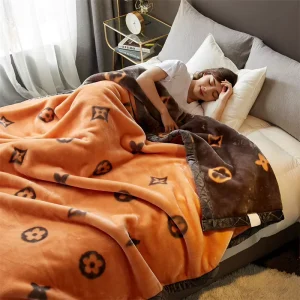 A class Raschel Blankets Thick Winter Coral Fleece Thick Winter Insulation Office Blankets Sofas Soft Bedding