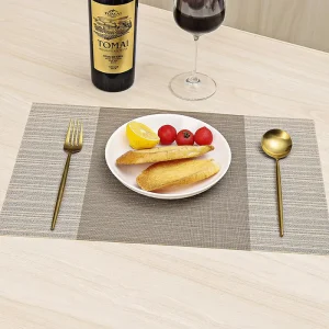 A2920 Classic Europe Type PVC Western Single Frame Placemat 45x30cm 8mm Thick Eco Friendly Rectangle Washable Heat Insulation
