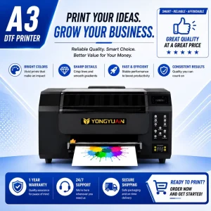 A3 DTF Printer XP600 Factory Price 300mm Pro Desktop Transfer Machine for Low Cost T Shirt Business Startup