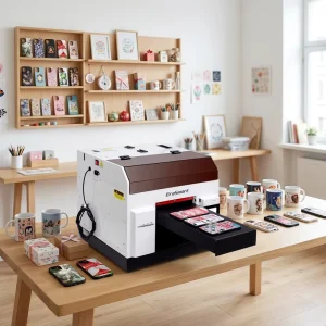 A4 Size UV LED Flatbed Inkjet Printer High-Resolution Automatic Phone Case UV Printing Machine