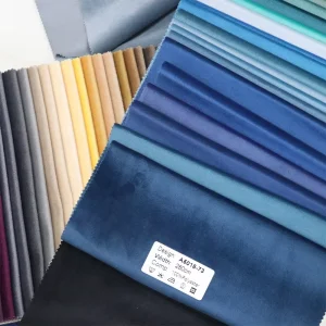 A5018 Custom 2.8m Warp Polyester Velvet Fabric 250gsm Plain for Furniture Headboard Bedding Holland Window Curtain