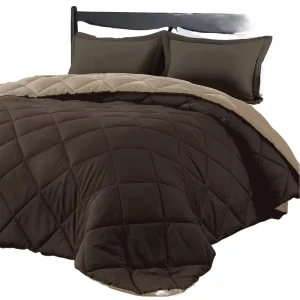 AB Color UAS High Quality Comforter Set with 2 Pillow Cases for Home and Hotel Use for Summer Polyester Filling