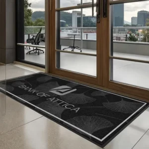 ALLEVI Custom 10mm Thickness Nylon Anti Slip Outdoor Carpet Door Mat High Quality Heavy Duty Machine Washable Modern Made China