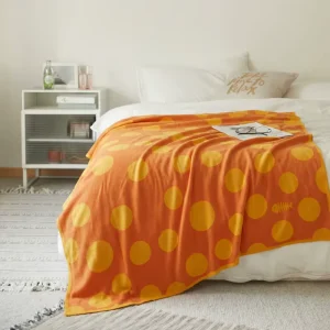 AMO ODM Bohemian Geometric Nordic Style Dots 100% Cotton Knitted Throw Blanket Home Decoration for Couch Summer Custom