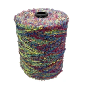 ANGHUI Eco Friendly Recycled High Tenacity 100% Polyester Space Dye Fancy Hand Knitting Yarn High Quality Yarn