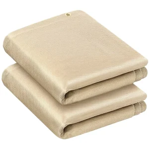 ARCCAPTAIN 2 Pack 4x6ft Heavy Duty Welding Blanket Curtain Flame Retardant Fabric 1022F Heat Resistance Fireproof Thermal