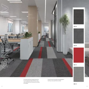 AURORA Office Carpet Tiles Wear Resistant Easy Clean Business Use