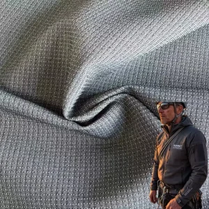 Abrasion Resistant 0.2 Cationic Grid Fabric 165G High Tenacity Polyester Spandex Technical Fabric for Functional Trousers