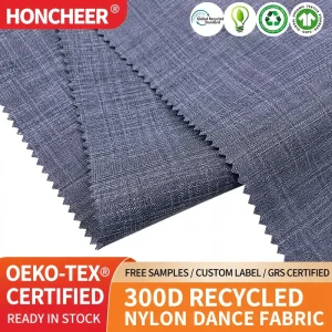 Abrasion Resistant Eco-Friendly 300D Ripstop Recycled Polyester Waterproof Oxford Fabric 100% Polyester for Girls Durable Bags