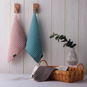 Absorbent 30*30 Waffle Microfiber Skin Friendly No Shedding square Face Towel Baby Wash Cloths Washcloths Baby