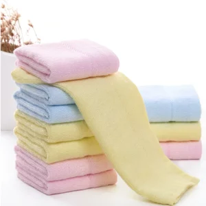 Absorbent 380gsm 400gsm 500gsm 100% Organic Bamboo Fiber Fabric Anti Bacterial Face Towel Baby Wash Cloth Bamboo Washcloth