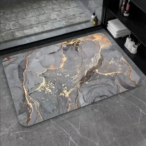 Absorbent Bathroom Bath Mat Anti slip Shower Rug Quick Drying Bath Mats Kitchen Entrance Doormats Home Floormat Bathtub Carpet