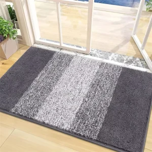 Absorbent Dirt Trapper Tufted Plain Entrance Mat Low Profile Washable Entry Non Slip Indoor Outdoor Door Mat