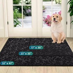 Absorbent Entryway Doormat Anti Slip Durable Easy Clean Welcome Floor Mat for Front Door Home Entrance