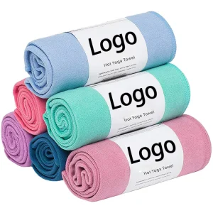 Absorbent Exercise Cleanable Non Slip Custom Foldable Yoga Mat Towel