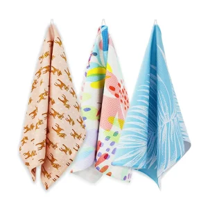 Absorbent Kitchen Towel Custom Printed Tea Towel Waffle Weave Dish Towels