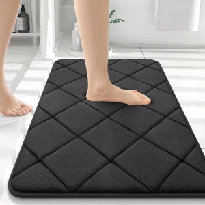 Absorbent Non slip Memory Foam Bathroom Rugs Machine Washable Eco Friendly Home & Hotel Use Doorway Mat Bath Mat