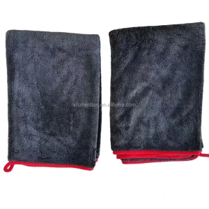 Absorbent Quick Dry Woven Microfiber Car Wash Towel Thickening Cleaning Cloth Car Drying