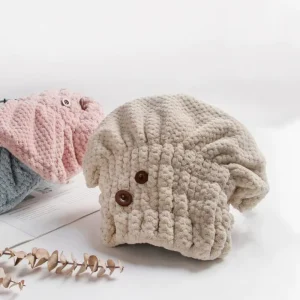 Absorbent Quick Drying Dry Hair Wrap Towel Cap Microfiber Hair Towel Turban