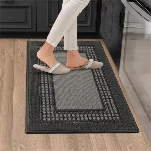 Absorbent Resist Dirt Kitchen Carpet Floor Mats Non Slip Washable Modern Durable Kitchen Runner Rugs and Mats
