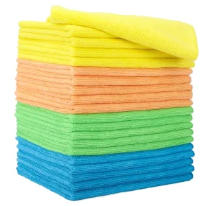 Absorbent Reusable Microfiber Cleaning Cloth Lint Free Streak Free Towel for Home Car Kitchen Bathroom All Surface Cleaning