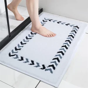 Absorbing Water Extra Thick Cut Pile Bath Mat Anti Skid Shower Mat Washable Large Non Slip Luxury Fast Dry Hotel Use