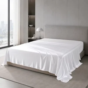 Accept Customized Thickness 16/19/22/25momme Mulberrry Silk Colour Gold Flat Screen King Size Sheet