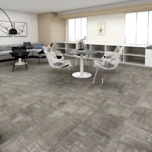 Acoustic Square Carpet Blocks Fire Resistant Carpet Tiles for Law Firm Accounting Office Professional Suite Custom