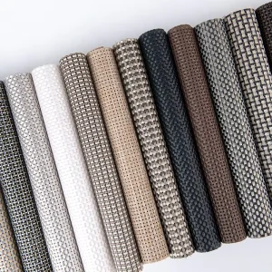 Acrylic Knitted Mesh Fabric Wall Coverings Outdoor Beach Chair Decoration 4×4 Mesh Abrasion Resistant Heavyweight