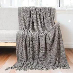 Acrylic Knitted Throw Blanket Couch Blanket Air Conditioning Blanket Nap Blanket