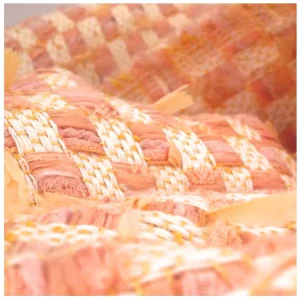 Acrylic Woven Woolen Yarn Dyed Luxury Jacquard Tweed Cotton Fabric Winter Coat Cotton Tweed Fabric