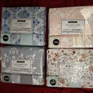 Adjustable Eco Friendly American Style Sheet Bedding Set King Size 6 Piece Fitted Sheet Elastic Microfiber Flat Sheet 4 Pillow
