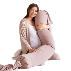 Adjustable Pregnancy Pillow Side Sleeping Full Body Support Abdomen Maternity Back Legs and Buttocks Support Removable Sleeve