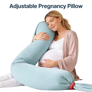 Adjustable Pregnancy Pillow for Women Full Body Maternity Support for Side Sleeping Removable Cover ODM Available MOQ 100 Pcs