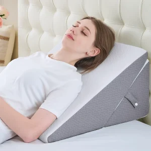 Adjustable Reading Pillow Back Pain Relief Removable Cover Cooling Memory Foam Bed Wedge Pillow