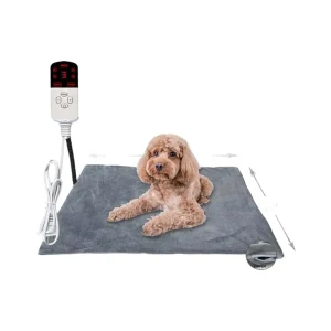 Adjustable Temperature Electric Waterproof Leather Pet Heating Pad Digital Display Comfortable Bed Mat for Dogs