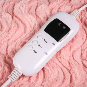 Adjustable Temperature Regulator Waterproof Heating Wire Electric Heating Blanket 160x130cm 120W Polyester Remote