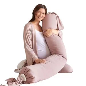 Adjustable U Shape Pregnancy Maternity Pillow for Sleeping, Full Body Support, Removable Cover, Support for Back, Legs, Belly, Hips