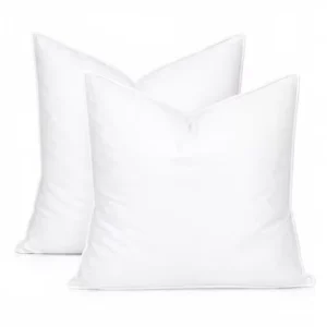 Adjustable Weight Throw Pillow Insert (Pack 2 White) Down Alternative Filling Polyester Decorative Pillow