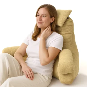 Adult Children Reading Bed Rest Wedge Pillow Comfort Cushion Removable Cover 100% Polyester Triangle Shape