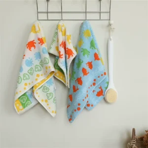 Adult Cute Cartoon Ins Style All Cotton Quick dry Absorbent Square Face Towel Household