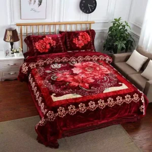 Adult Mink Blanket 1kg-8kg Faux Manufacturer Direct 100% Polyester Stock Korean Style 4pcs Set