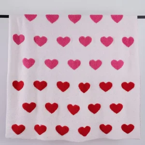 Adults 50*70 1020g Factory Super Rectangular Custom Knitted Throws Knitted Blanket for All Seasons