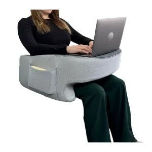 Adults Teens Arm Rest Pillow Memory Foam Lap Desk Pillow for Reading Working Playing Crocheting in Bed and Couch