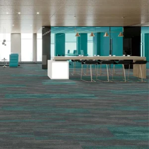 Advanced Technology Custom Felt Back Carpet Tiles 25cmx100cm Light Grey Carpet Tiles