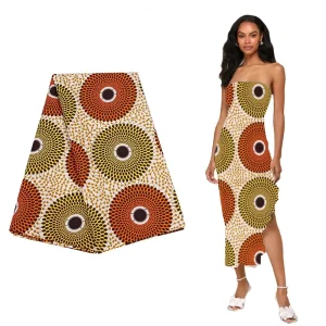 African 100% Polyester Wax Print Fabric Ghana and Ankara Style Cloth and Home Fabrics