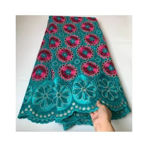 African Lace Fabric Nigerian Lace Embroidered Cotton Fabric Women’s Skirt Dress Fabric