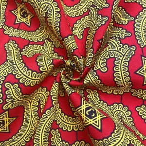African National Style Polyester Wax Dyed 100% Polyester African Wax Fabric